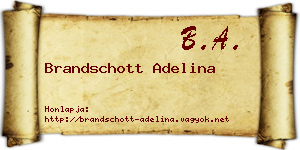 Brandschott Adelina névjegykártya
